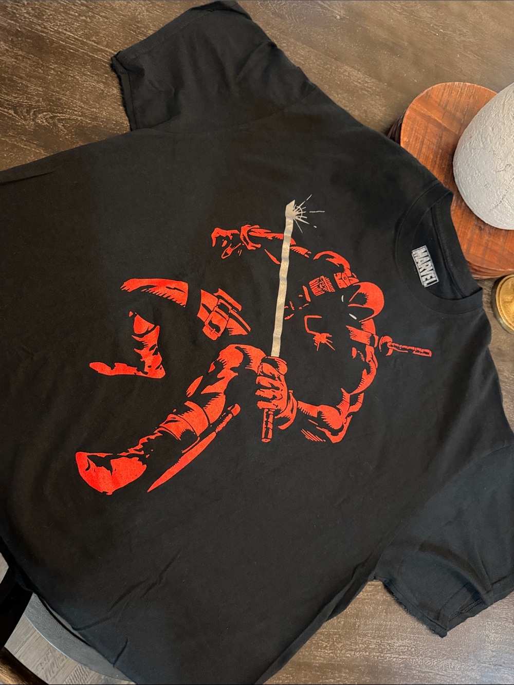 Marvel Deadpool Graphic Tee - Black & Red